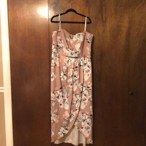 City Chic Floral Sweetheart Dress